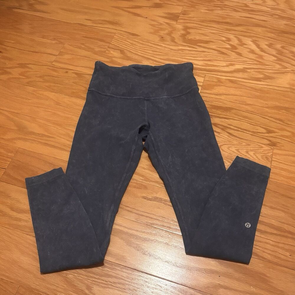 Lululemon Morning Light High-Rise Tight Washed Code Blue Women's 6 - W5BWUS - Picture 3 of 7
